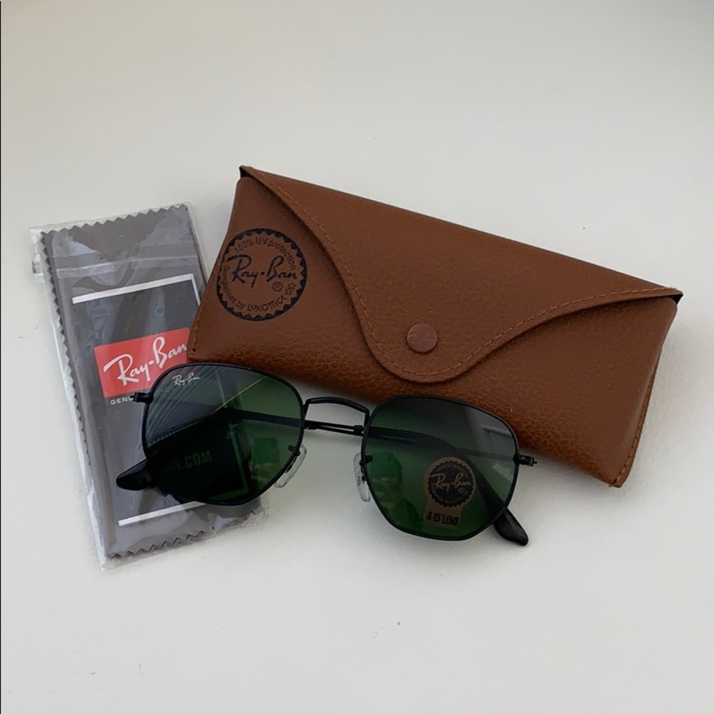 Black Ray Ban Hexagonal Sunglasses
